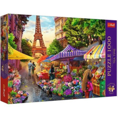 Puzzle 1000 gabaliņu premium plus kvalitātes ziedu tirgus, Parīze