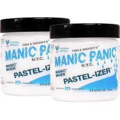 Manic Panic Pastel Izer/Mixer Cream Vegan, Cruelty Free, puspermanenta matu pasteliser, gaišākas krāsas iegūšanai, 2 x 118 ml