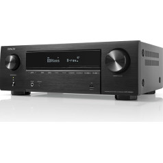 Denon: AVR-X1800H 7.2 8K Surround uztvērējs - melns