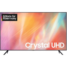 Samsung Crystal UHD 4K televizors 55 collas (GU55AU7179UXZG, vācu modelis), HDR, Q-Symphony, bezrāmju dizains, Smart TV [2021]