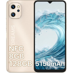 UMIDIGI F3 Android viedtālrunis bez līguma, 8 GB + 128 GB, FHD+ 6,78 collu displejs, Helio P70 NFC mobilais tālrunis bez līguma, 48 MP AI trīskāršā kamera, 5150 mAh akumulators ar 18 W ātro uzlādi,