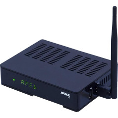 APEBOX S2 WiFi satelīta uztvērējs Multistream Full HD (1080p, 1x DVB-S2, 2x USB 2.0, HDMI, LAN un WiFi USB antena, karšu lasītājs CA, LED displejs, IR, SPDIF, AV kabelis, RS232, YouTube, DLNA)