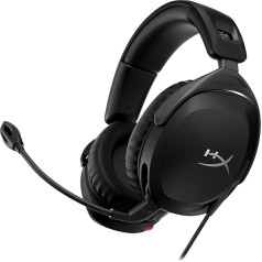 HyperX Cloud Stinger 2 - mainīts izmērs, vieglas austiņas ar mikrofonu, izslēgšanas funkcija, 50 mm draiveris, saderīgas ar datoru