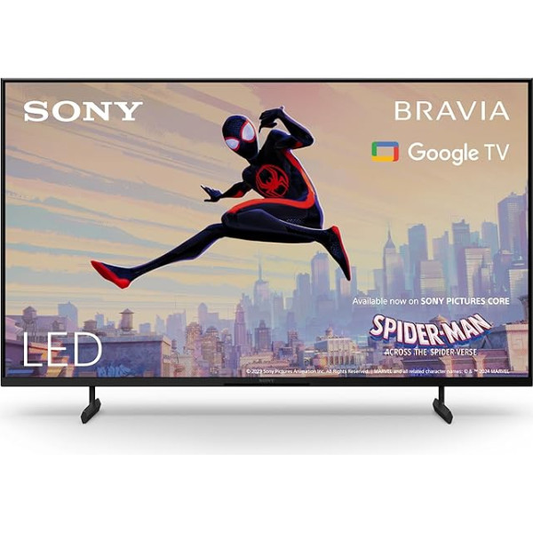 Sony BRAVIA, KD-50X80L, 50 collu televizors, LED, 4K HDR, Google TV, Smart TV, darbojas ar Alexa, BRAVIA CORE, TRILUMINOS PRO, HDMI 2.1, spēļu izvēlne ar ALLM