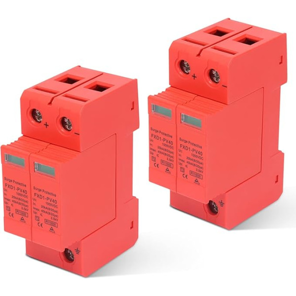 Circuit Breaker Circuit Breaker Breaking Capacity 2 gabali Pārsprieguma aizsardzības ierīces DC 1000V Fotovoltaika Arrester Sprieguma zibens aizsardzība 2P 40KA ar tālvadības signālu zibens aizsardzībai