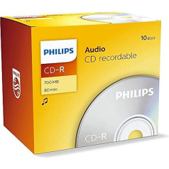 Philips CDR 80min 700MB Audio 10Pack CD-Rohlinge