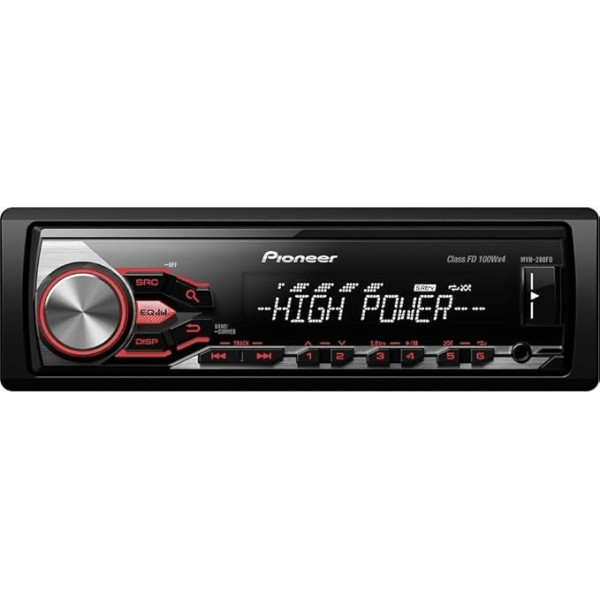 Pioneer MVH-280FD Automobiļu radio, daudzkrāsains