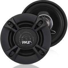 Pyle 2-dimensiju skaļrunis 10 cm (4 collas) - Auto skaļrunis 240 W, 4 Ω pretestība, 1/2 collas neodīma skaļrunis, 4,6 cm (1,81 collas) uzstādīšanas dziļums, ASV spole, poli injekcijas membrāna - iebūvēts