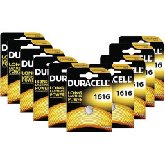 Duracell 1616 neuzlādējama baterija - Baterijas (litija, pogas/monētas, CR1616, nerūsējošais tērauds)