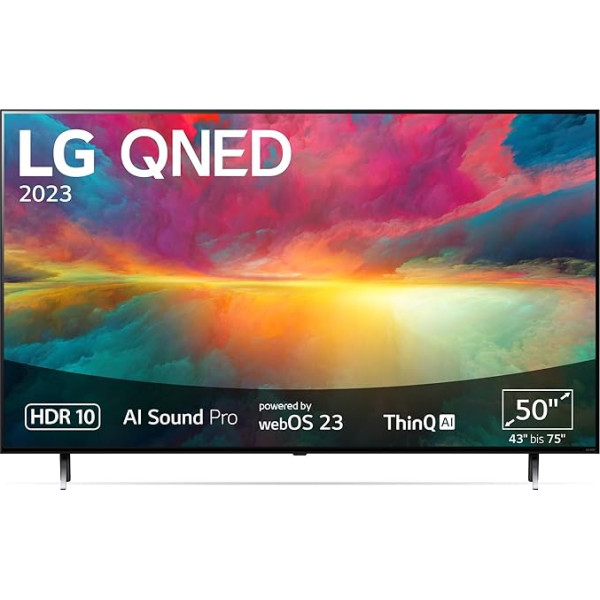 LG 50QNED756RA 127 cm (50 collu) 4K QNED MiniLED televizors (Active HDR, 60 Hz, Smart TV) [2023. gada modelis]