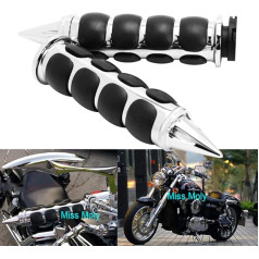 Chrome 1 collu 25 mm motocikla stūres rokturi Cruiser Chopper