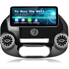 AWESAFE Android radio priekš Benz Vito W447 116 2014-2021 ar 7 collu ekrānu, 6GB + 128GB, navigācija, Carplay, Android Car, Bluetooth