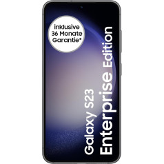 Samsung Galaxy S23 Enterprise Edition, 6,1 collu Android viedtālrunis, 256 GB, 3900 mAh akumulators, Biznesa mobilais tālrunis, viedtālrunis bez līguma, Phantom Black