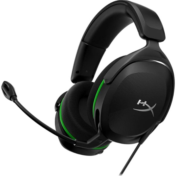 HyperX CloudX Stinger 2 Core spēļu austiņas priekš Xbox, vieglas austiņas ar mikrofonu, 40 mm draiveris ar mikrofonu un izslēgtu mikrofonu, 40 mm draiveri