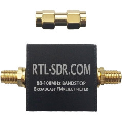 Apraides FM bloka filtrs (88-108 MHz bloks), ko RTL-SDR blogs