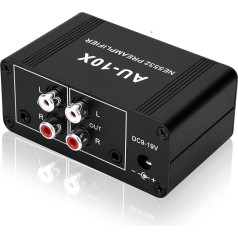 ATNEDCVH Mini mini stereo audio priekšpastiprinātājs austiņu pastiprinātājs Gain 20dB Phono gramofona priekšpastiprinātājs Dual OP Amplifier NE5532 ar 3,5 mm RCA ieeju uz 3,5 mm