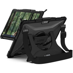 Urban Armor Gear Plasma futrālis Microsoft Surface Pro 9 korpusam [izstrādāts sertificētam Surface, siksna rokām un plecu siksna, saderīgs ar tipa vāciņu, statīva funkcija, Surface pildspalvas turētājs], ledus krāsā