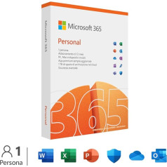 Microsoft 365 Single (Inklusiv Microsoft Defender), 1 Nutzer, Mehrere PC/Macs, Tablets und mobile Geräte, 1 Jahresabonnement, Italienisch Box