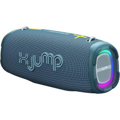 X JUMP XJ 200 Pārnēsājamais skaļrunis 90W pastiprinātājs ar lielu jaudu Bluetooth TWS funkcija USB AUX-IN iebūvēts mikrofons Ūdensizturīgs skaļrunis IPX5 Zils