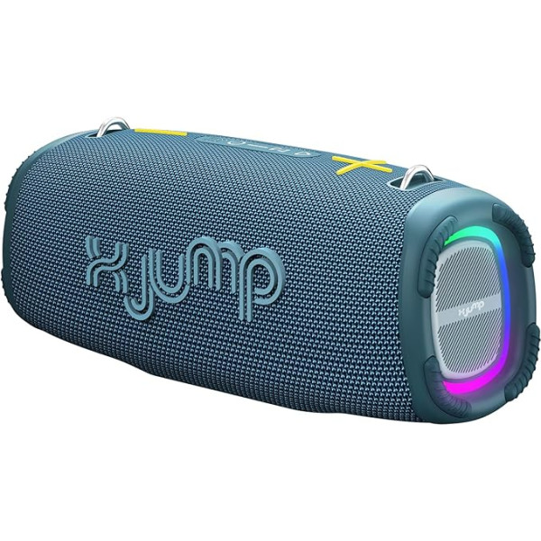 X JUMP XJ 200 Pārnēsājamais skaļrunis 90W pastiprinātājs ar lielu jaudu Bluetooth TWS funkcija USB AUX-IN iebūvēts mikrofons Ūdensizturīgs skaļrunis IPX5 Zils