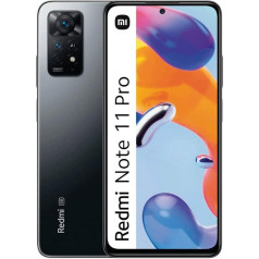 Xiaomi Redmi Note 11 Pro viedtālrunis 8GB/128GB 6,67 collu displejs 5000mAh 33W ātrā uzlāde (Graphite Grey)