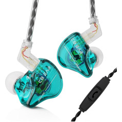 Yinyoo KBEAR Storm In-Ear monitora austiņas, 1DD vadu austiņas, profesionālas skatuves austiņas, HiFi dziļa basa, tīra skaņa mūzikas dziedātājiem, 3,5 mm kontaktdakša, noņemams kabelis