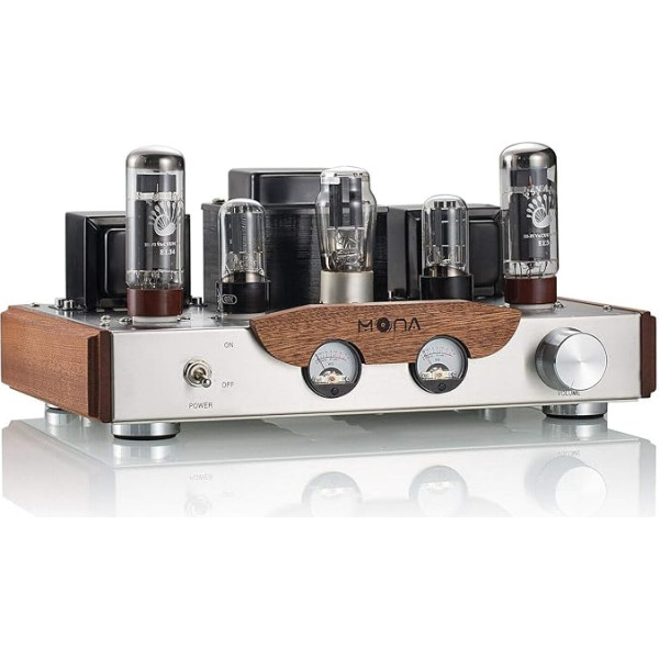 Nobsound EL34 HiFi Stereo 2.0 kanālu lampu pastiprinātājs A klases A klases vienkameru lampu pastiprinātājs Valve Power amp 8W x 2