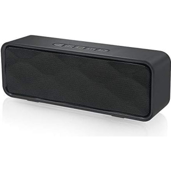 Husan bezvadu Bluetooth skaļrunis ar AUX/USB/TF karšu slotu, pārnēsājams āra skaļrunis ar HD audio, pastiprinātiem basiem, brīvroku funkciju, FM radio skaļrunis ceļojumiem, ballītēm