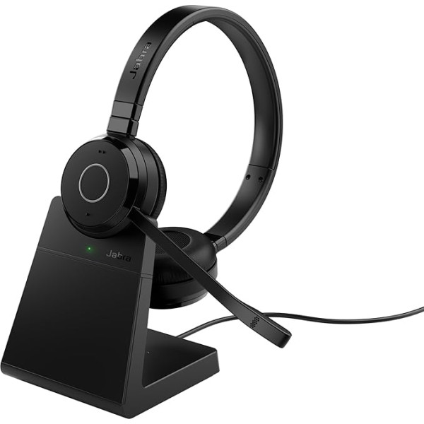 Jabra Evolve 65 TE Link UC Stereo Stand bezvadu austiņas ar statīvu