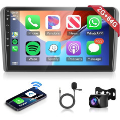 2G + 64G bezvadu Carplay Android 13 Auto radio 2 DIN Audi A3 S3 RS3 8P 8VS 8PA 9 collu auto radio ar Android auto navigāciju GPS WiFi Mirror Link Bluetooth FM/RDS radio DAB/OBD/DVR/EQ/SWC atpakaļgaita