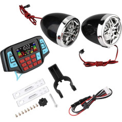 MP3 atskaņotājs ar skaļruni, Tbest motociklu skaļrunis, motociklu mūzikas sistēma 12 V, motociklu vai motociklu MP3 atskaņotājs, ūdensizturīgs motociklu BT MP3 atskaņotājs Motociklu stereo skaļruņu sistēma USB TF karte