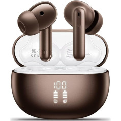 Bluetooth austiņas In-Ear austiņas Bezvadu Bluetooth 5.3 HiFi Stereo skaņa, austiņas ar 4 ENC trokšņu slāpēšanas mikrofonu, 42H bezvadu austiņas ar LED displeju, uzlādes korpuss, IPX7 ūdensizturīgs