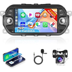 2+64G podofo Android 13 Automobiļu radio navigācija Fiat Tipo EGEA 2015-2017.7 collu radio ar bezvadu Carplay/Android Auto HiFi Bluetooth RDS FM navigācija GPS WiFi USB SWC USB Canbus + AHD aizmugures skats