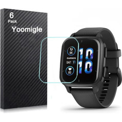 Yoomigle Pack of 6 Compatible with Garmin Venu Sq 2 Screen Protector Aizsargplēves Garmin Venu SQ2 Smartwatch Screen Protector Filmas Crystal Clear HD Anti-Scratch Anti-Fingerprint