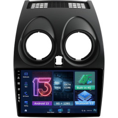 MISONDA DAB+/4G Double DIN Android auto radio Nissan Qashqai J10 (2006-2013), DSP + Carplay, atbalsta DAB + WiFi, BT, GPS, AUX, MirrorLink, WiFi, RDS - 6G +128G