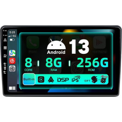 SXAUTO ¦8G+256G ¦ Android 12 IPS Auto Radio Fiat Ducato/Citroen Jumper/Peugeot Boxer - Iebūvēts Carplay/Android Car - Kamera + Mic - DAB stūres kontrole Fast Boot 360-CAM WiFi - 2 DIN 9 collas