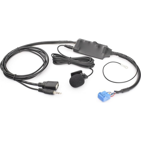 BlueMusic Bluetooth USB AUX Music Hands-Free Calling 12 Pin no 2010. gada jūlija Saderīgs ar VW: RCD RNS 200 210 300 300 315 500 - Skoda: Ar Skoda: Beat Cruise Swing - Audi: Chorus Concert Symphony 2+ 3, RNS-E BNS BNS