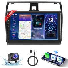 Hodozzy Carplay auto radio Suzuki Swift 2005-2010 Android auto radio ar satelītnavigāciju, 10 collu skārienjūtīgais ekrāns ar Android Car/Mirror Link/WiFi/GPS/RDS/FM/Bluetooth/USB