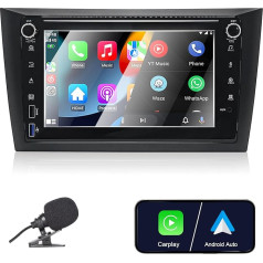 Liulbobu Auto radio VW Golf 6, saderīgs ar bezvadu Apple Carplay un Android Car, 8 collu Golf 6 radio ar skārienjūtīgo ekrānu/Bluetooth/FM/AM/USB/DSP/RDS/Mirror Link