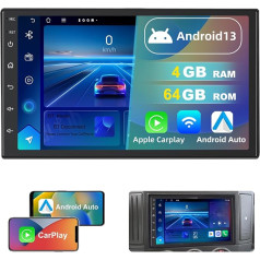 Dvrmedia Auto Radio 4GB + 64GB Android 13 priekš VW Passat B5 Golf IV Polo Mk3 Mk4 Skoda Octavia Seat 7