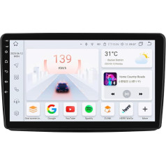 Android 13 Auto radio 9 collu skārienjūtīgais ekrāns 8 kodolu Fiat Panda 2003-2012 WiFi bezvadu Android Car & Wireless Carplay Bluetooth WiFi 4G GPS RDS AM/FM