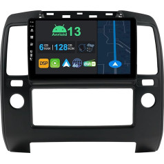 YUNTX 9 collu Android 13 auto radio ar satelīta navigāciju Nissan Navara 3 D40 (2004-2010) | Octa Core | 6GB 128GB | Iebūvēts 4G LTE | CarPlay un Android Car | DSP | DAB | QLED | Dual Band WiFi