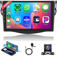 Rimoody 2G + 64G bezvadu Carplay Android 13 auto radio 2 DIN Toyota RAV4 2007-2012 9 collu auto radio ar bezvadu Android auto navigāciju GPS WiFi Mirror Link Bluetooth FM/RDS/DAB/DVR/EQ/SWC aizmugures