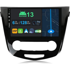 YUNTX 10,1 collu Android 14 auto radio ar satelīta navigāciju Nissan X-Trail T32 Qashqai 2013-2021 | Octa Core | 6GB 128GB | Iebūvēts 4G LTE | CarPlay & Android Car | DSP | DAB | QLED | Dual Band WiFi