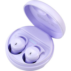 Miega austiņas sānu miega Soft Bluetooth violeta austiņas Spy Earpiece Slēptas neredzamas Mini mazas bezvadu austiņas Trokšņu slāpēšana Ausu pumpuri mazām ausīm Mūzika Darbs iPhone Android ierīcēm