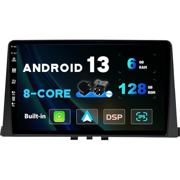 SXAUTO Android 13 [6G + 128G, 8-core] IPS auto radio Citroen Berlingo (2018-2020) - Carplay/Android Car - Camera + MIC 360-CAM DAB stūres vadības pults vadība Fast Boot WiFi DSP Bluetooth - 2 DIN 10.1