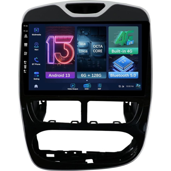 MISONDA [6G+128G] Android autoradio priekš Renault Clio 4 [2012-2016] - DAB+/4G/DSP/Carplay/Android integrēta automašīnā - BEZMAKSAS mikrofons + kamera - 10