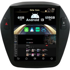 SXAUTO Android 13 -[6G+128G] IPS auto radio Hyundai i30 (2017-2018) - Iebūvēts Carplay/Android Car - LED kamera + MIC 360 kamera DAB stūres vadības stūres vadība Fast Boot WiFi DSP AHD - 2 DIN 9,7 collas