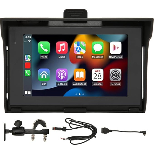 5 collu motociklu HD IPS skārienekrāna atbalsts Android auto radio Carplay Dual Bluetooth Mirror Link Auto Stereo MP5 atskaņotājs