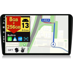 BXLIYER - [8G+256G, 8-core] - Android 12 IPS autoradio Audi A3 8P 8PA S3 RS3 (2003-2013) - Wireless CarPlay/Android Car/DSP - kamera un mikrofons - 9 collu 2 DIN - DAB stūres vadības stūres rata vadība Fast Boot